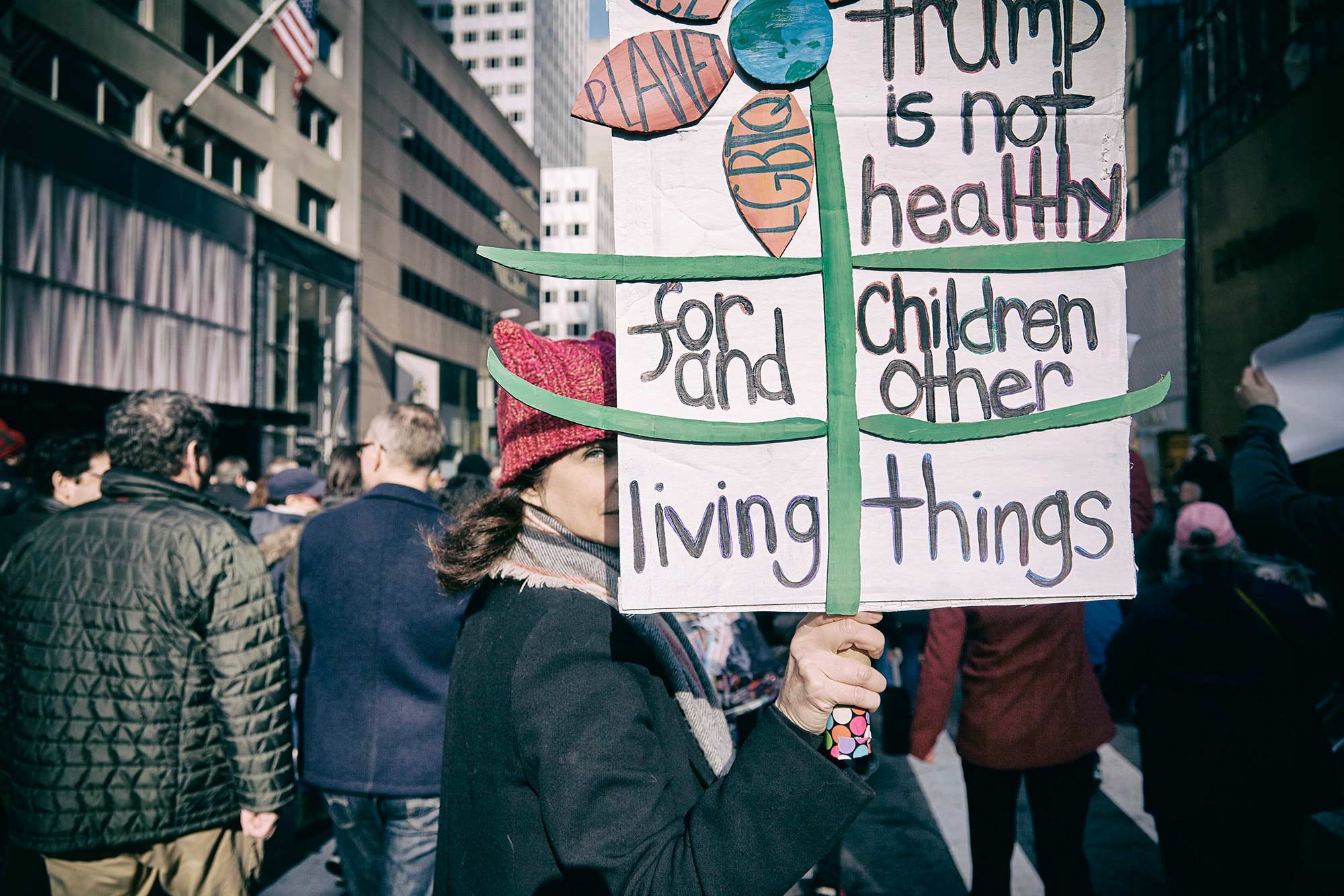 Trum protest ©2017 by bret wills