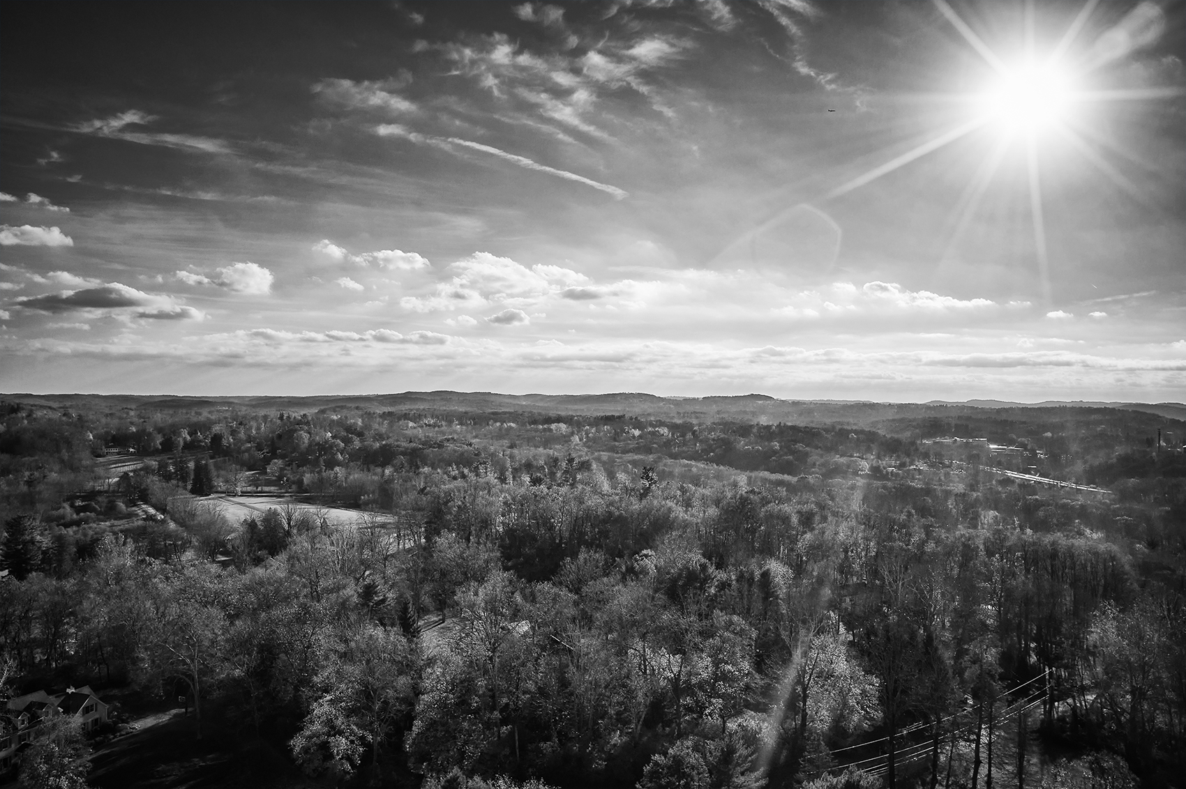 Aerial of Husdon Vallet ©2020 by bret wills