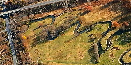 canal from the air photo