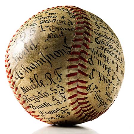 sports memorabilia photography by bret wills